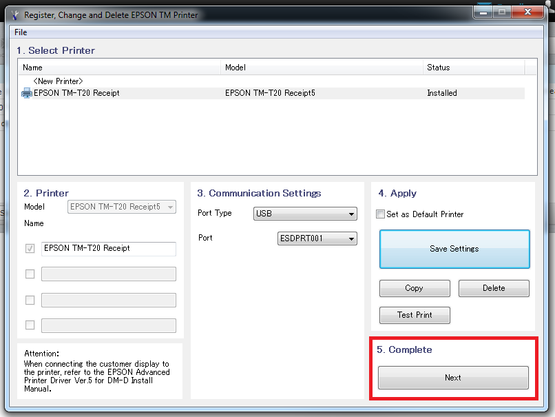 Acesso ao Emissor de NFC-e para configurar a impressora Emissor de NFC-e