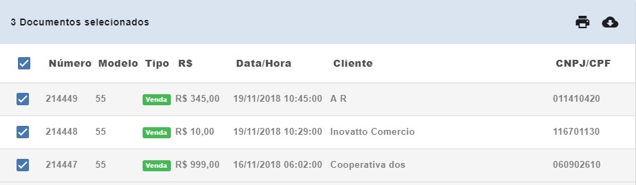 Selecionar todos os documentos