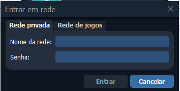 Entrar com os dados da rede no Radmin VPN
