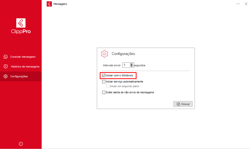 Iniciar com o Windows