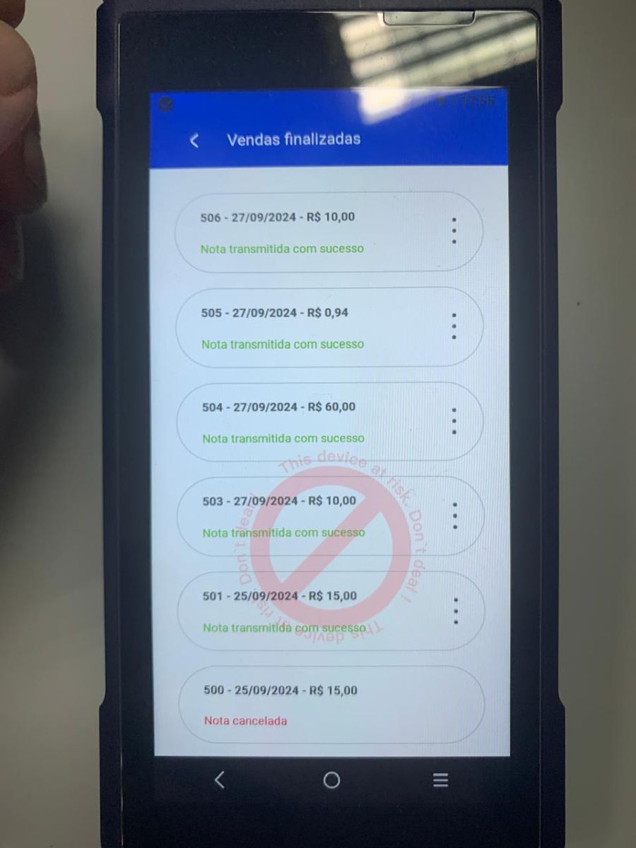 Vendas finalizadas no AppsCloud