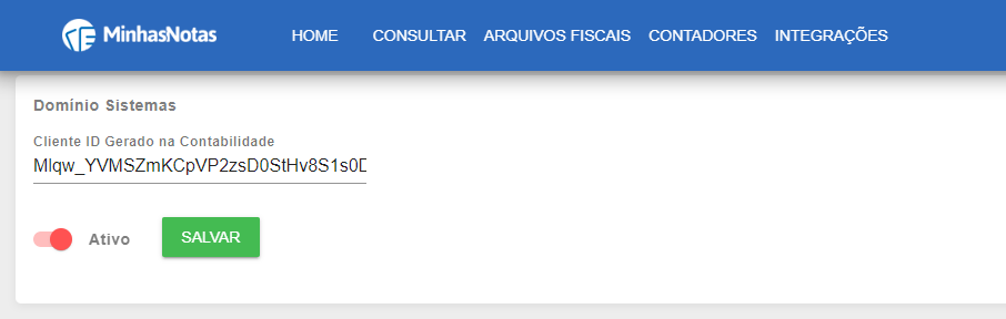 Campo Cliente ID Gerado na Contabilidade