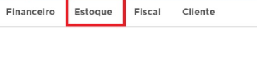 Menu Relatórios - Estoque