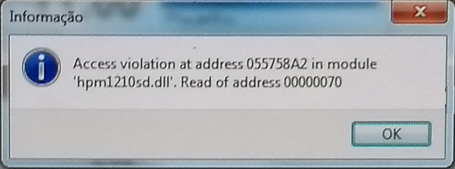 Access violation ao imprimir NFCe