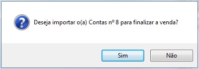 Confirmar importação
