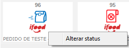 Alterar status do pedido