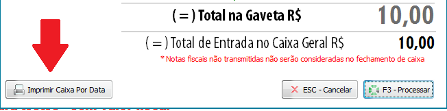 Imprimir Caixa por Data