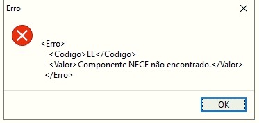 Erro código EE