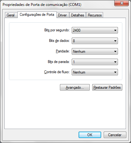 Configurações de Porta no Windows