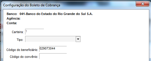 Dados do banco Banrisul