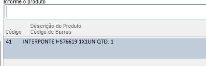 Itens do pedido