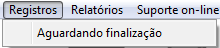 Registros - Aguardando finalização
