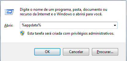 Comando %appdata%