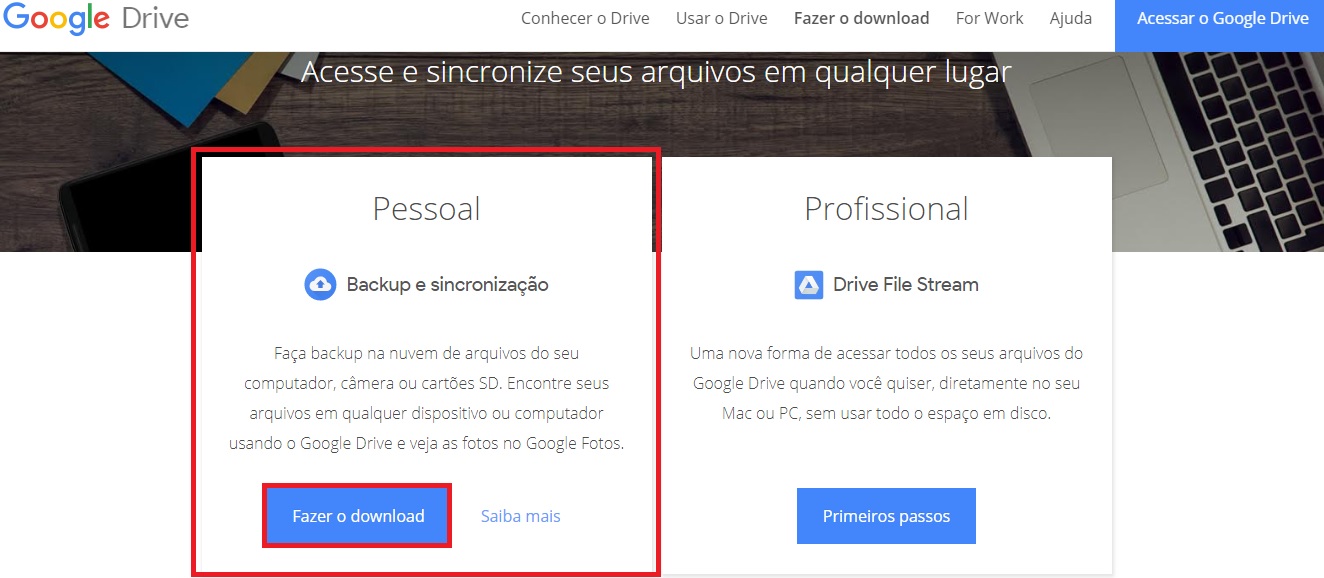 Download do Google Drive