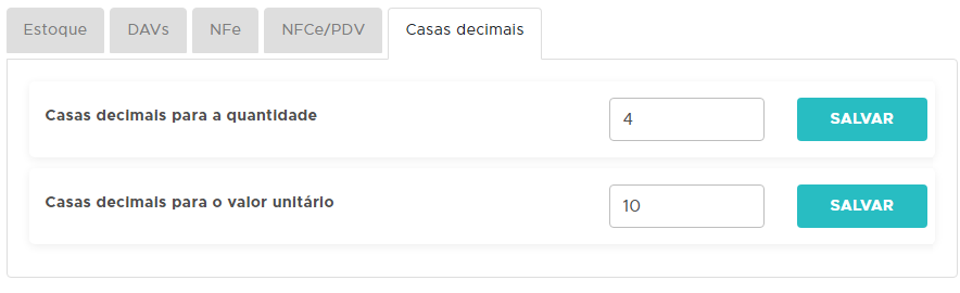 Casas decimais