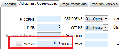 MVA do produto