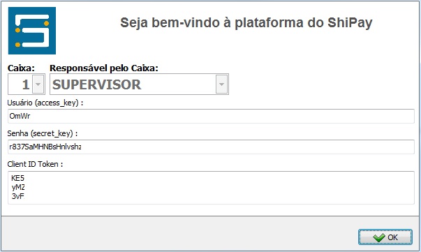 Credenciais Shipay