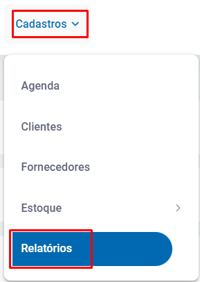 Cadastros Relatórios