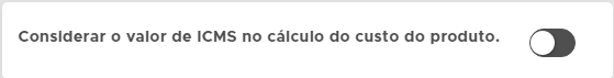ICMS no custo