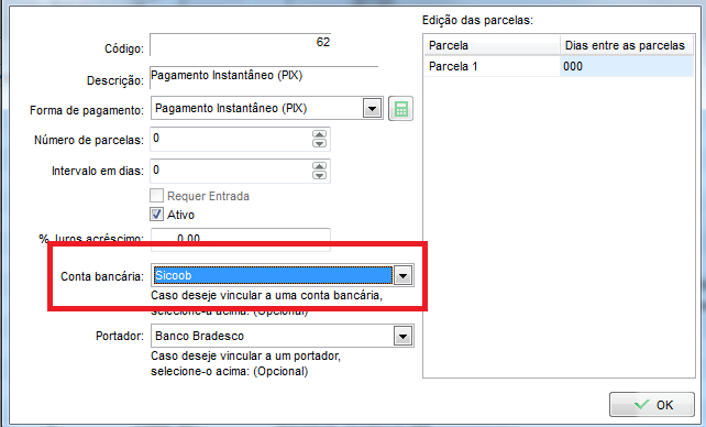 Sicoob como conta bancária