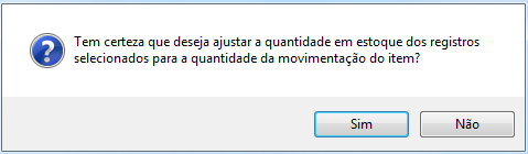 Notificação de ajuste