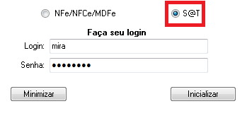 Opcao SAT no integrador