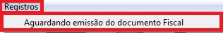 Registros aguardando emissão