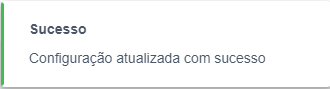 Configuração salva com sucesso