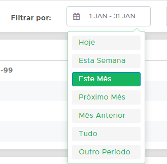Botão Filtrar Por