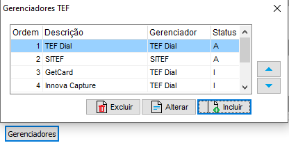 Aba TEF/POS - gerenciadores