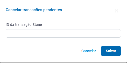 ID da Transação Stone