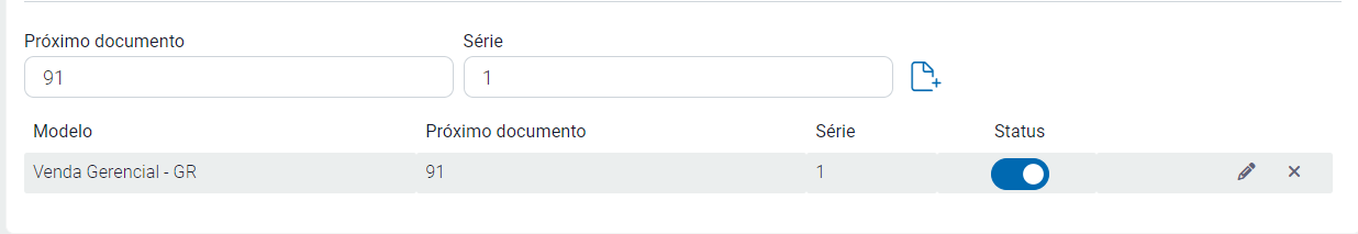 Campos Próximo documento e Série