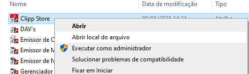 Abrir local do arquivo