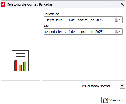 Relatório de Contas Baixadas Contas Baixadas
