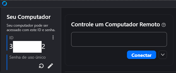 ID da maquina no RustDesk