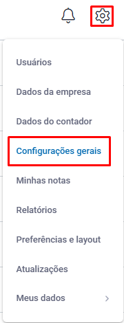 Configurações Gerais de vendedores