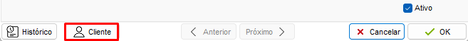 Botão Cliente no cadastro do fornecedor