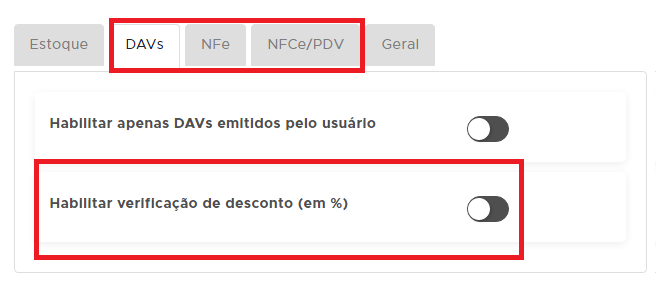 Verificação de desconto