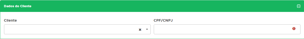 Campo Cliente da NFC-e