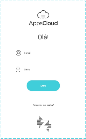 Login no AppsCloud com os dados do ClippFácil/360 Login no AppsCloud