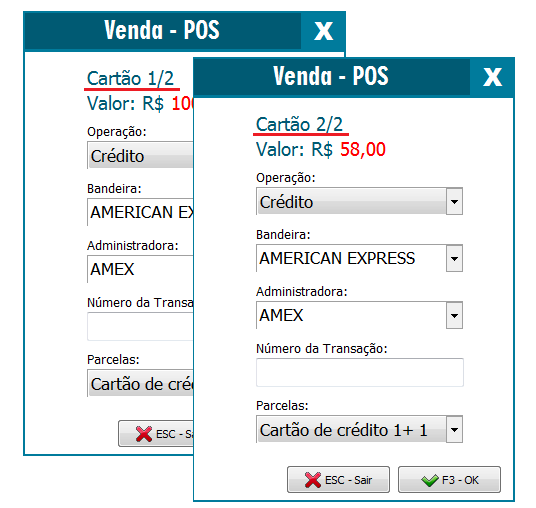 Dois cartões