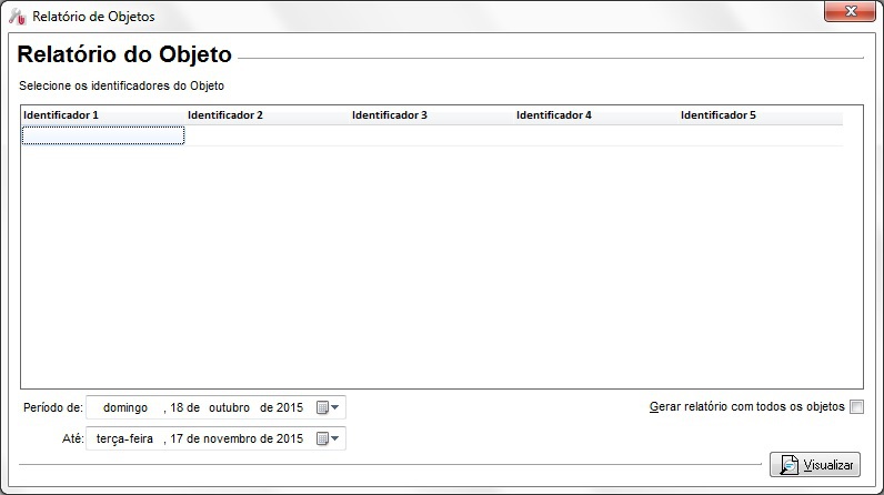Relatório do objeto