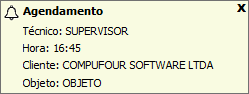 Campo Exibir Notificação
