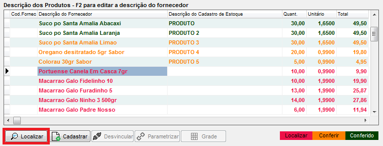 Localizando no estoque o produto controlado por grade Localizar produto com grade