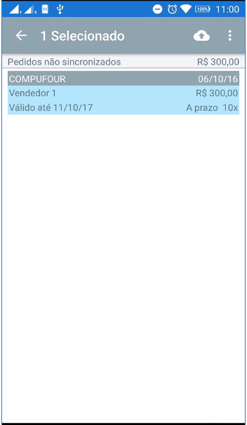 Enviar pedido para o servidor
