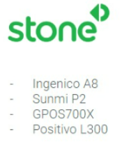 Modelos Stone compatíveis