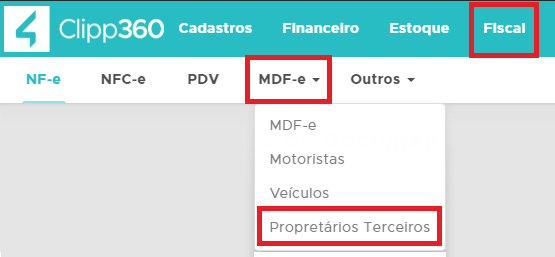 Cadastro de Proprietários Terceiros