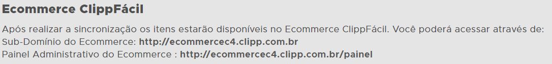Painel Administrativo do Ecommerce