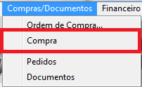 Menu de Notas de Compra