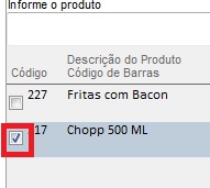 Item marcado